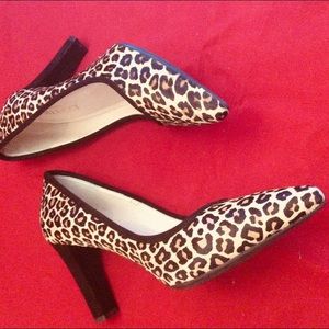 Leopard Vintage Sesto Meucci 3” heels retro pointy pony hair Sesto Meucci Spain
